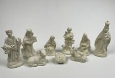 Traditions Porcelain Nativity 9 Piece Set Christmas Holiday Home Decor Vintage picture