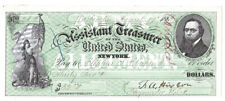 RARE CIVIL WAR 1864 $32 U.S. TREASURER Army Check ISSUED picture