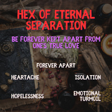 Hex of Eternal Separation - Forever Kept Apart from Love Real Black Magic Curse picture