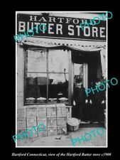 OLD 8x6 HISTORIC PHOTO OF HARTFORD CONNECTICUT THE HARTFORD BUTTER STORE 1900 picture