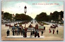 Postcard 35th St Entrance to Grand Blvd Chicago Illinois picture