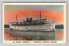 Windsor- Ontario, SS North American, Ship, Transportation, Vintage Postcard picture