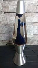 Vintage Lava Lite Lava Lamp  Clear Blue/ Silver Base Dated July 1996 #13 picture