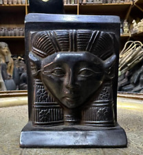 RARE ANCIENT EGYPTIAN ANTIQUES Black Mask for Hathor Goddess Of Heaven Egypt BC picture