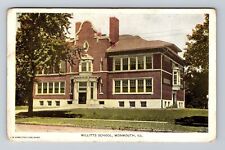 Monmouth, IL-Illinois, Willitts School Antique c1908, Vintage Souvenir Postcard picture