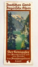 Original Vintage Travel Brochure - DEUTSCHLAND - GERMANY - BAVARIAN ALPS - 1930s picture