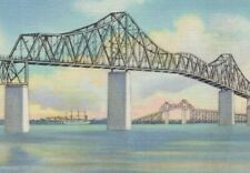 c1940 Cooper River Bridge Charleston South Carolina cantilever postcard C788 picture