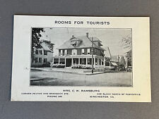 Virginia VA, Winchester, Mrs. C. W. Ramsburg Rooms For Tourists, ca 1920 picture