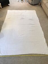 Vintage Damask Linen White XL 70” By 104” Scrolling Floral picture