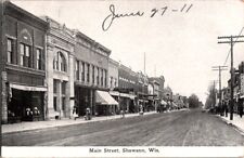 Vintage Postcard Main Street Shawano WI Wisconsin 1911                     F-366 picture