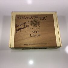 SIGNED Avo Uvezian L.E. 07 Wooden Cigar Box 7.75x6x2 picture