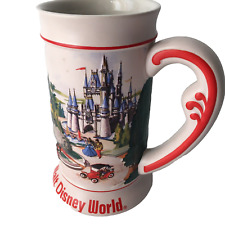 Vintage Walt Disney World 3D Raised Beer Stein Mug Magic Kingdom WDW Theme Park picture