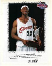 2004 Got Milk? Lebron James Rookie of the Year Vintage Magazine Print Ad/Poster picture