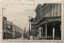 vTg 1947 C Street Virginia City Nevada Wells Fargo old cars bldgs RPPC Frashers picture