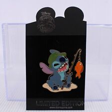 B5 Disney Shopping DS LE 100 Pin Stitch Summer Vacation Fishing ONLY picture