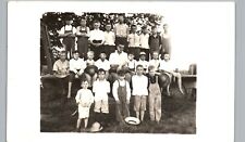 KIDS HAY RACK RIDE heyworth il real photo postcard rppc illinois farm history picture