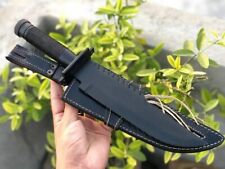 Rambo 1 First Blood Boot black Dagger Survival Fixed Bowie Camping Hunting Knife picture