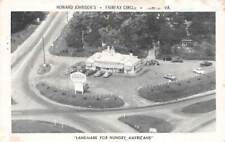 c1950s Howard Johnson Fairfax Circle Aerial View Fairfax VA P451 picture