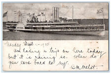 1905 Taking A Trip on Steamer NY Quogue NY Hudson River Day Line Postcard picture