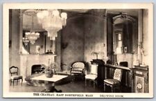 The Chateau East Interior Drawing Room Northfield MA Massachusetts Postcard  picture