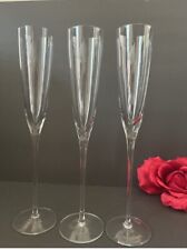 Villeroy & Bitch Champagne Flutes  Crystal.11.5”Tall  Set OF 3 picture