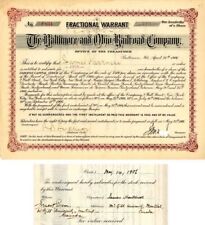 Baltimore and Ohio Railroad Co. Issued to/Signed by James Harkness - 1906 dated  picture