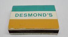Desmond's NEW YORK CITY 244 East 53rd Street Matchbox Matchbook picture