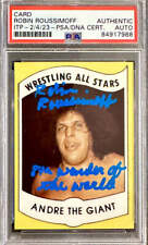 Robin Roussimoff Signed 1982 Wrestling All-Stars Japan Andre the Giant Inscribed picture