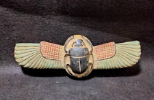 UNIQUE ANCIENT EGYPTIAN ANTIQUITIES Figure Of Scarab Beetle Winged Egypt Rare BC picture