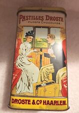 Rare Vintage Antique Droste's Cacao Cocoa Harlem Holland Chocolate Tin picture