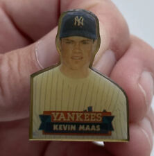 1990 Yankees Kevin Maas Photo MLB Headshot New York Baseball Uniform Lapel Pin picture
