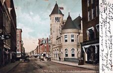 AUGUSTA ME - Water Street And Post Office - udb - 1907 picture