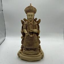 Vintage Carved Chinese Emperor Empress Figurine Statue picture