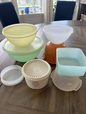 Vintage Tupperware Mixed Lot Cannister Wonderlier Bowls Seal picture