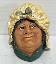 Bossons Chalkware Head Dicken’s SARAH GAMP Old Woman Congleton England picture