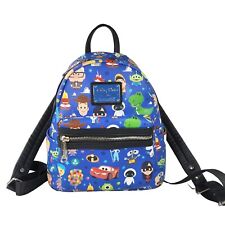 Loungefly Disney world of Pixar Mini Backpack Blue Mini Backpack School bag picture