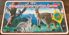 Kangaroo Conservation Center Booster License Plate Dawsonville Georgia picture
