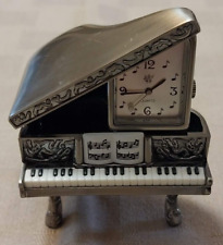 Vintage Clock: Waterbury Clock Co by Timex. Silvertone Mini Grand Piano Untested picture