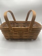 Longaberger 1991 Vintage Double Handle Gathering Basket 13x8