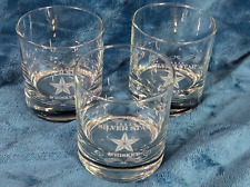 Texas Silver Star Whiskey 3 Rocks Glasses picture