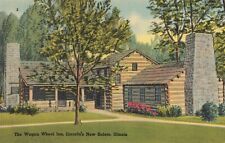 Petersburg IL Illinois, Wagon Wheel Inn, New Salem State Park, Vintage Postcard picture