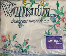 Wamsutta Ultracale Double Flat 2 Pillowcases Jay Yang Design Floral Cotton Poly picture