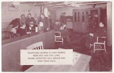 WWII Camp Kearns Telephone Lounge Operators Salt Lake City UT 1944 Postcard Sent picture