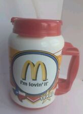 McDonalds Retro Vintage Whirley Travel Mug 44 oz w Straw I'm Lovin It Texas RARE picture