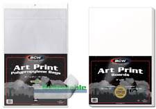 (50 pack) BCW 11X17 Art Print Bags (Resealable) and Boards, Acid Free, Archival picture
