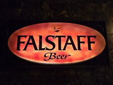 VTG 1950's FALSTAFF BEER FLOURESCENT SIGN WORKS RARE  30
