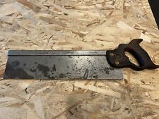 Antique Jackson Disston Backsaw Pre 1865 Split Nuts 14” Blade And 14 TPI picture