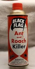 VINTAGE 1950'S BLACK FLAG ANT & ROACH SPRAY CAN picture