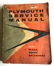 1957  PLYMOUTH SERVICE MANUAL FOR:  PLAZA, SAVOY, BELVEDERE: 474 PAGES picture