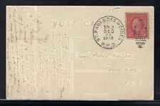 12/24/1918 ST PAUL & DES MOINES  RPO - CHRISTMAS POSTCARD - VERY WELL CANCELED picture